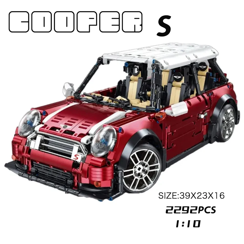 1:10 Mini Technical Car Cooper Building Blocks Kits Supercar Vehicle MOC-36559 Construction for Adults Kids Christmas Gift 1:10 Mini Technical Car Cooper Building Blocks Kits Supercar Vehicle MOC-36559 Construction for Adults Kids Christmas Gift