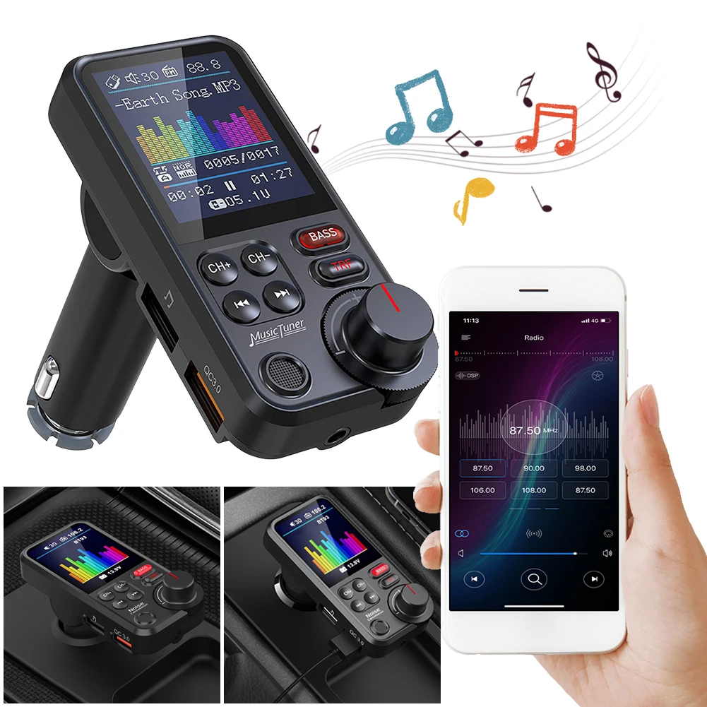 1,8 дюймовый музыкальный плеер QC3.0, зарядное устройство, совместимое с Bluetooth, адаптер для быстрой зарядки, автомобильное беспроводное быстрое зарядное устройство USB, автомобильное зарядное устройство, адаптер
1,8 дюймовый музыкальный плеер QC3.0, зарядное устройство, совместимое с Bluetooth, адаптер для быстрой зарядки, автомобильное беспроводное быстрое зарядное устройство USB, автомобильное зарядное устройство, адаптер