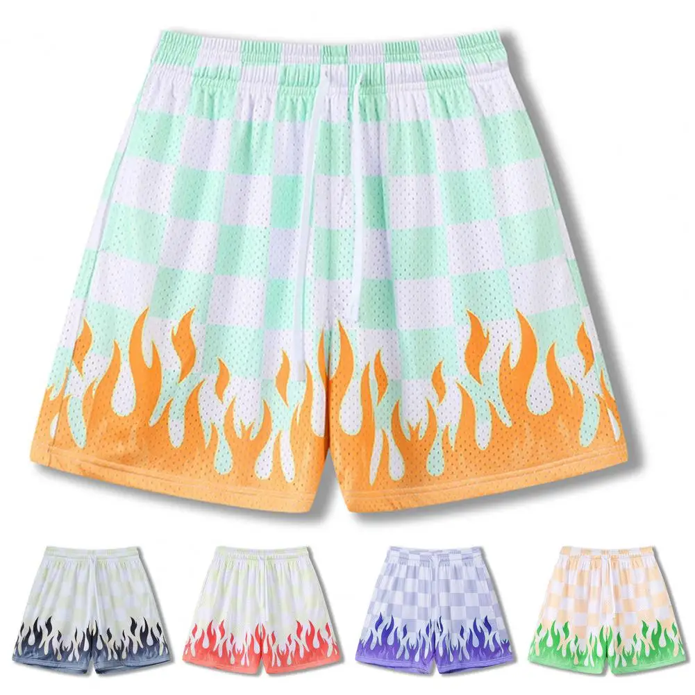 Шорты мужские пляжные в клетку, повседневные, с эластичным поясом, регулируемой кулиской, летние 
Шорты мужские пляжные в клетку, повседневные, с эластичным поясом, регулируемой кулиской, летние