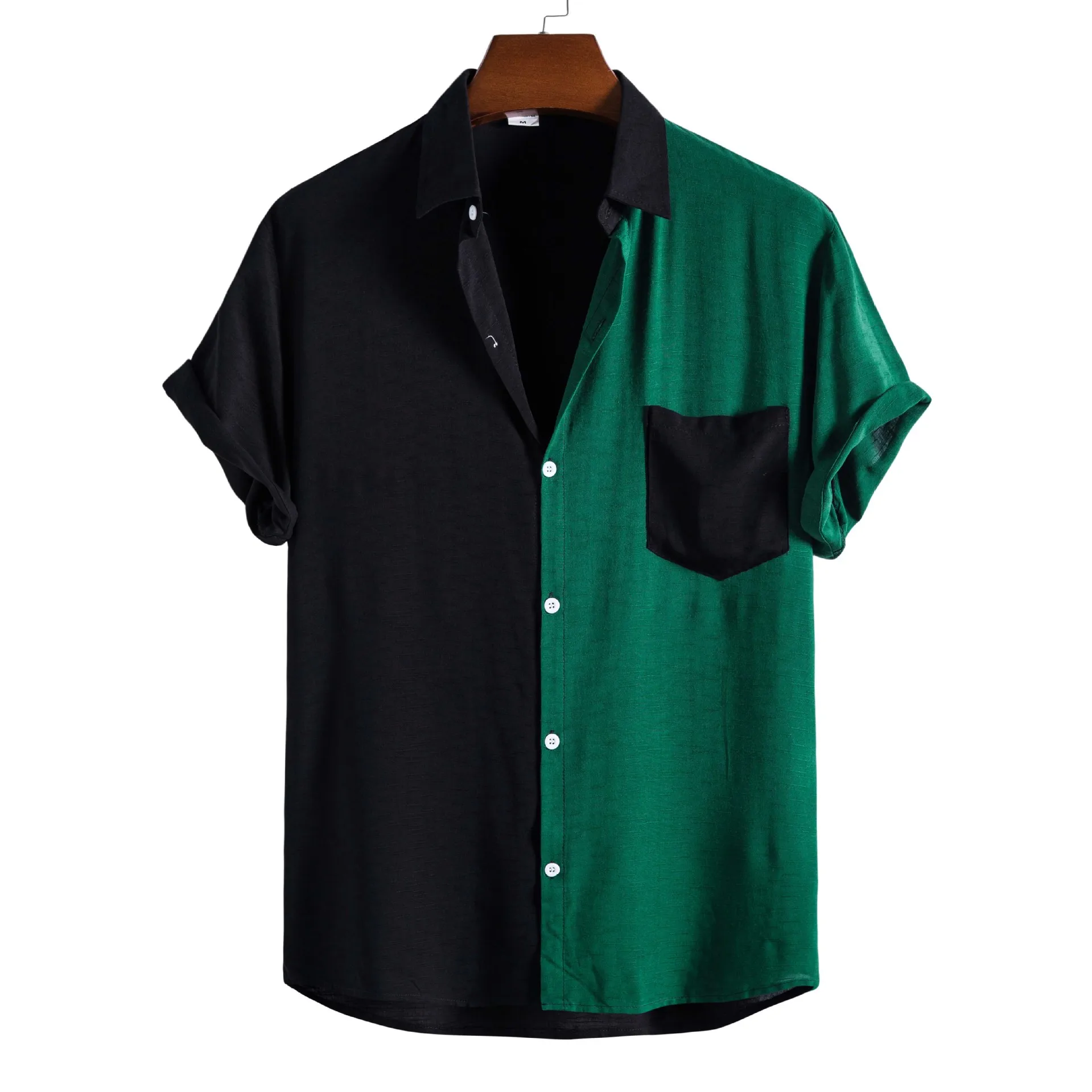 Boys Summer Short Sleeve Button Up Green Red Retro Shirt Man Plus Size Casual Contrast Color Patchwork Streetwear Shirt Top Xxl
Boys Summer Short Sleeve Button Up Green Red Retro Shirt Man Plus Size Casual Contrast Color Patchwork Streetwear Shirt Top Xxl