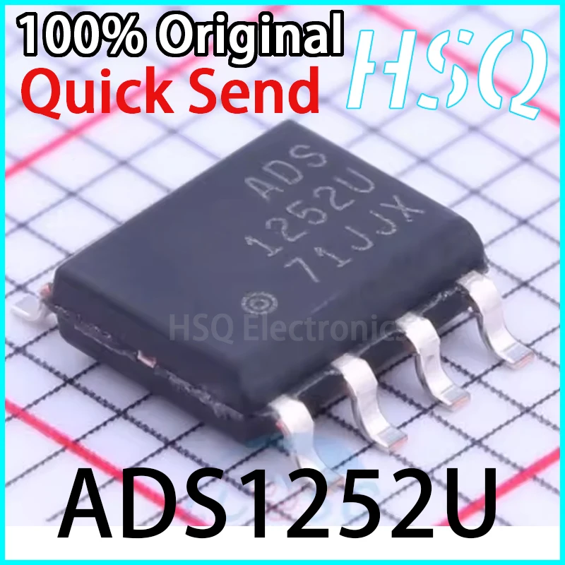 1PCS Original ADS1252U ADS1252U/2K5 24 Bit Analog-to-digital Converter SOP-8 Brand New in Stock
1PCS Original ADS1252U ADS1252U/2K5 24 Bit Analog-to-digital Converter SOP-8 Brand New in Stock