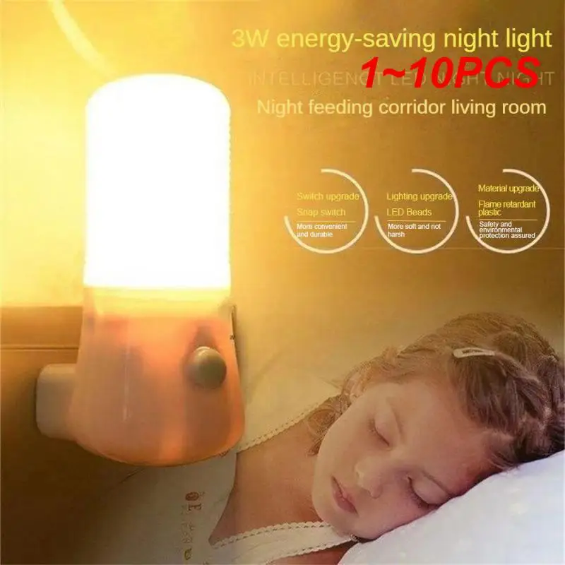 1~10PCS Led Night Light Powered Bright Energy Saving Creative Eye Care Home Lighting Supplies Lamp Gift Intelligent Induction
1~10PCS Led Night Light Powered Bright Energy Saving Creative Eye Care Home Lighting Supplies Lamp Gift Intelligent Induction