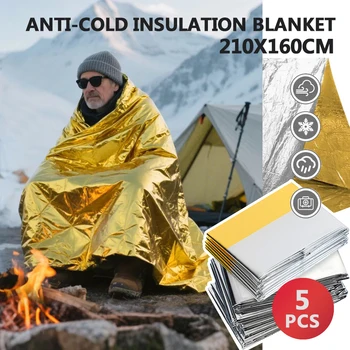 Emergency Thermal Blanket 5 Pack