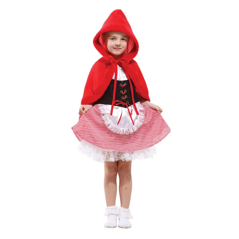 New Little Red Riding hood Cosplay costume for Girls Halloween Carnival Fantasia Party girls Fancy Dress children Dress Up
New Little Red Riding hood Cosplay costume for Girls Halloween Carnival Fantasia Party girls Fancy Dress children Dress Up