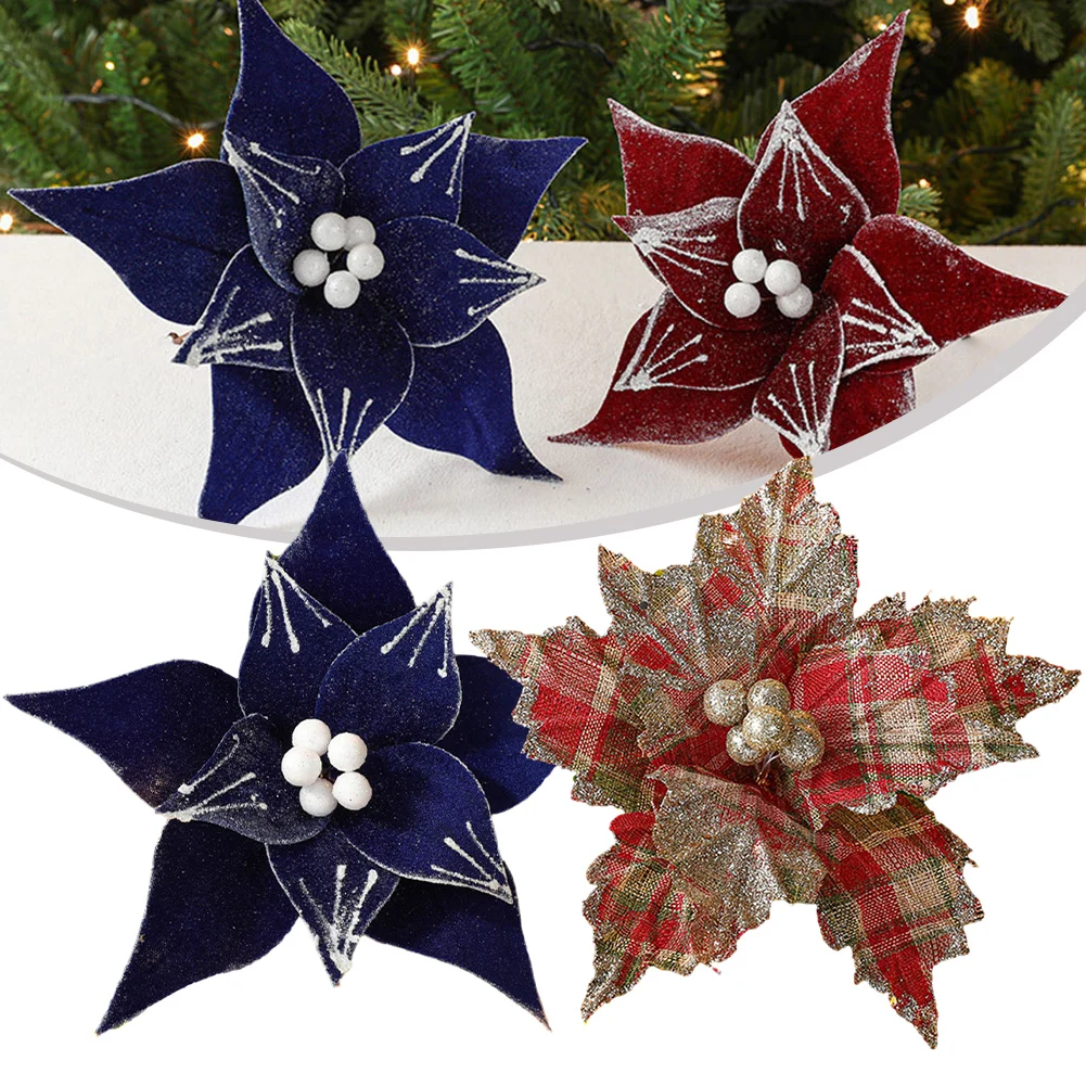 Christmas Tree Ornaments Poinsettia Glitter Flower Hanging Decor Pendants Christmas Wreaths Rattan Home DIY Decorations
Christmas Tree Ornaments Poinsettia Glitter Flower Hanging Decor Pendants Christmas Wreaths Rattan Home DIY Decorations