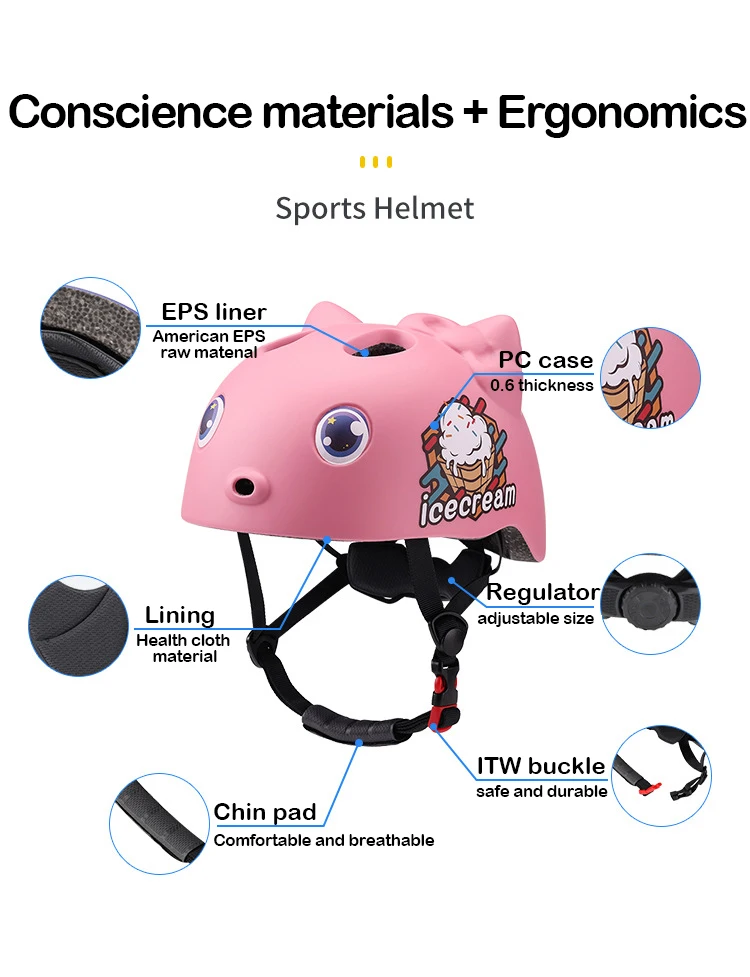 Kids Bicycle Helmets Children Bike Cycling Helmet Animal City Road Bike Headpiece For Boys Girls Outdoor Sports Riding Skating Kids Bicycle Helmets Children Bike Cycling Helmet Animal City Road Bike Headpiece For Boys Girls Outdoor Sports Riding Skating