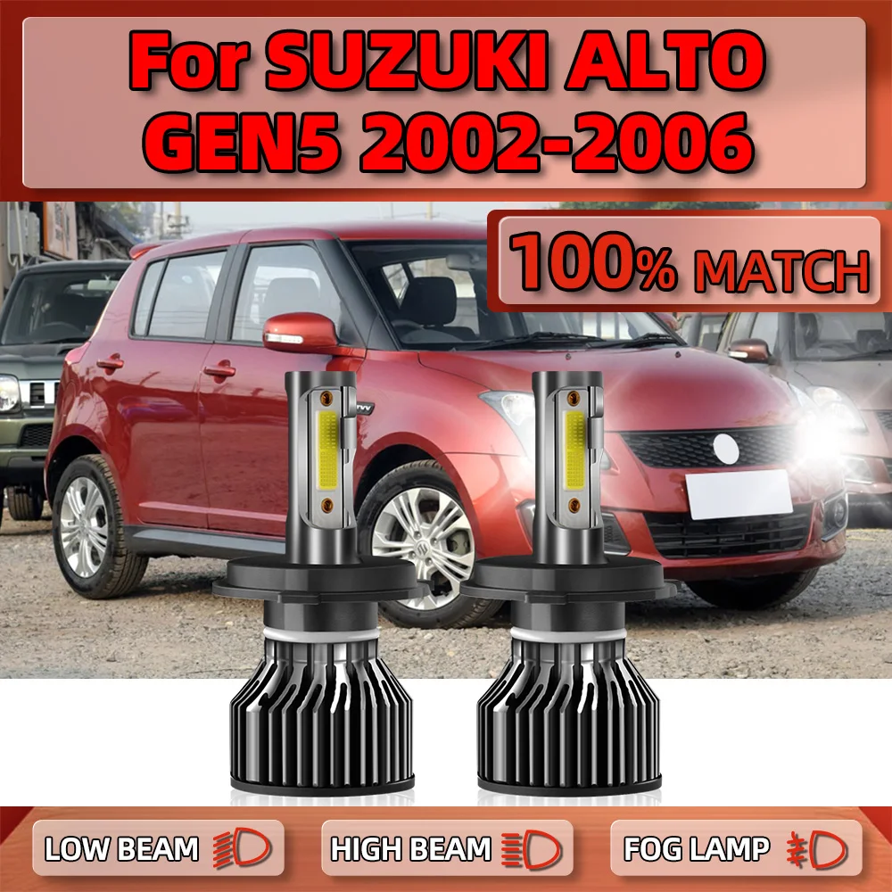 

Лампы для автомобильных фар, 120 Вт, 6000 лм, 12 В, 2002 к, для SUZUKI ALTO GEN5, 2003, 2004, 2005, 2006