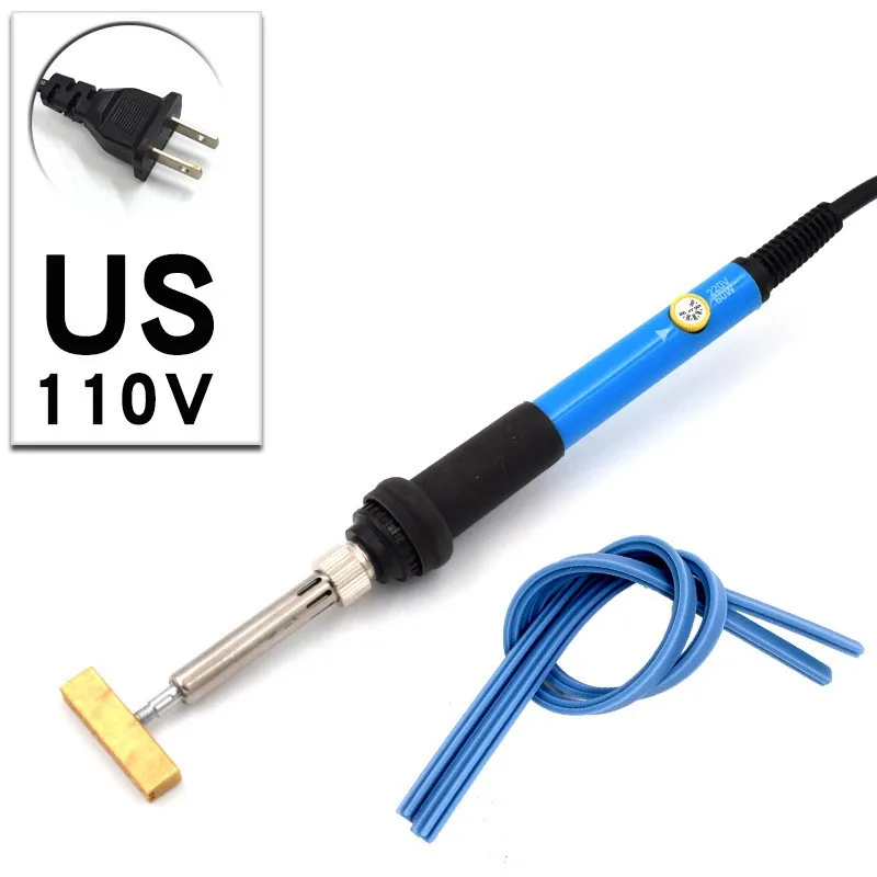 

Quality Practical Solder Kit Soldering Iron 110V-220V Adjustable Temperature Bonding Brass T Head Cable Pressing For LCD Display
