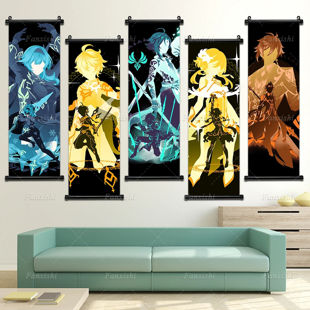 Genshin Game Poster Xiao Vago Wall Art Canvas Print Modular Pictures Scroll Hanging Painting Kids Living Room Home Decoration
Genshin Game Poster Xiao Vago Wall Art Canvas Print Modular Pictures Scroll Hanging Painting Kids Living Room Home Decoration