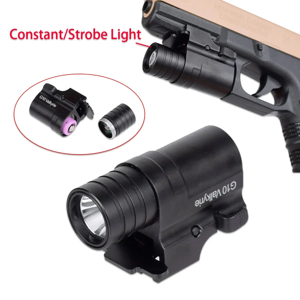 Tactical Pistol LED Strobe Light Metal Weapon Constant Flashlight For QD 20mm Rail Glock 17 18 19 22 CZ-75 1911 Scout Torch
Tactical Pistol LED Strobe Light Metal Weapon Constant Flashlight For QD 20mm Rail Glock 17 18 19 22 CZ-75 1911 Scout Torch