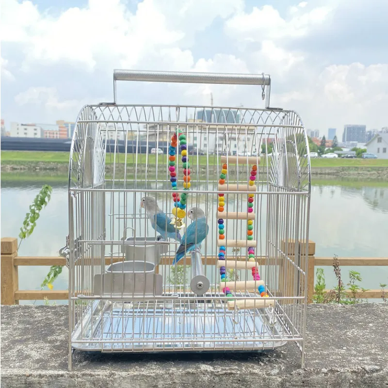 Nest Carrying Bird Cage House Aviary Outdoor Feeder Hut Bird Cage House Small Breeding Cage Pour Oiseaux Garden Accessories 
Nest Carrying Bird Cage House Aviary Outdoor Feeder Hut Bird Cage House Small Breeding Cage Pour Oiseaux Garden Accessories