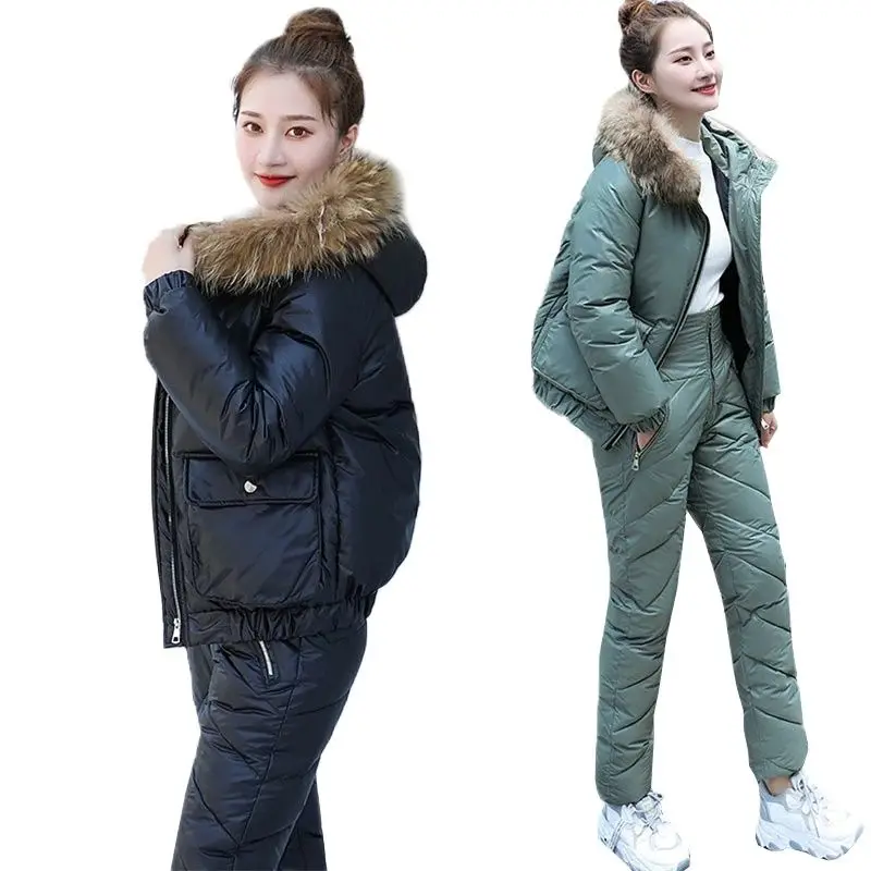 Women's Cotton-Padded Coat and Trousers Set, Hooded Parka, Thick Down Jacket, Warm Pant Suits, Female Clothes, Winter, 2024
Women's Cotton-Padded Coat and Trousers Set, Hooded Parka, Thick Down Jacket, Warm Pant Suits, Female Clothes, Winter, 2024