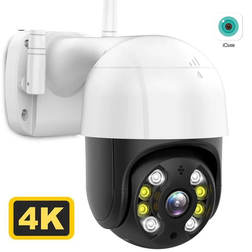 

Камера Наружного видеонаблюдения HD PTZ, 4K, 8 Мп, Wi-Fi, IP, iCSee, 3 Мп, 5 Мп, скоростная купольная камера наблюдения с автоматическим отслеживанием, P2P