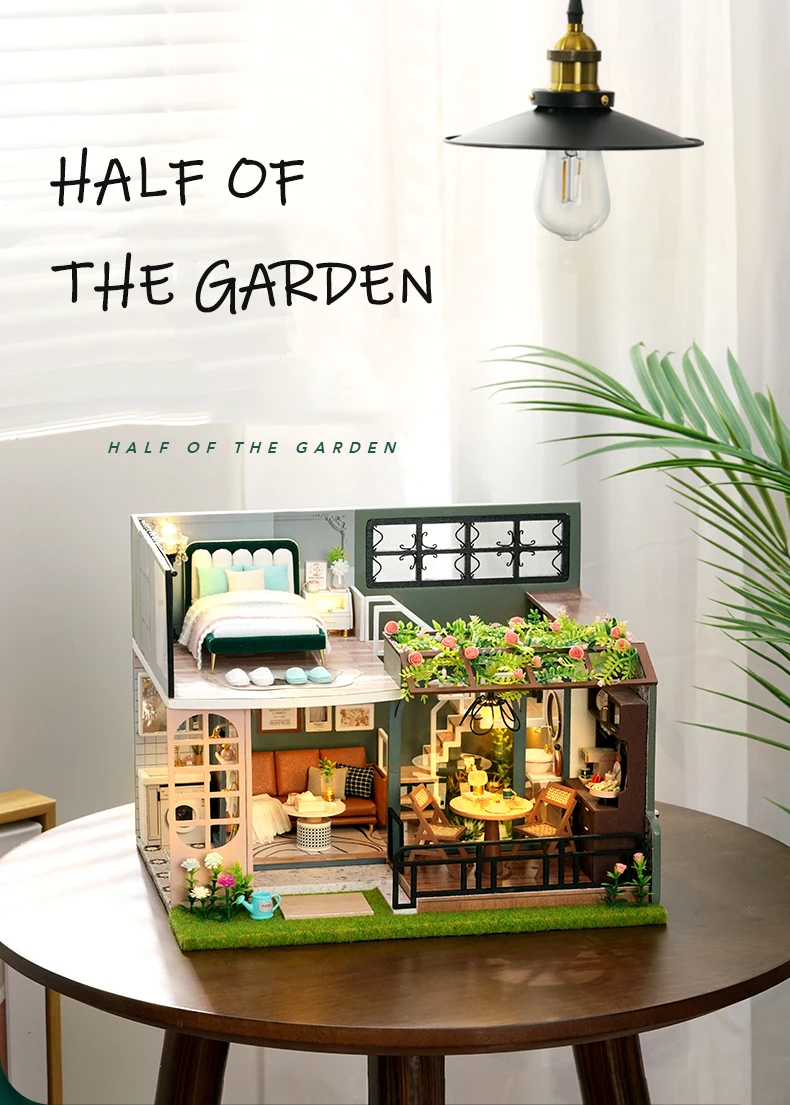 Half of The Garden DIY Miniature House 