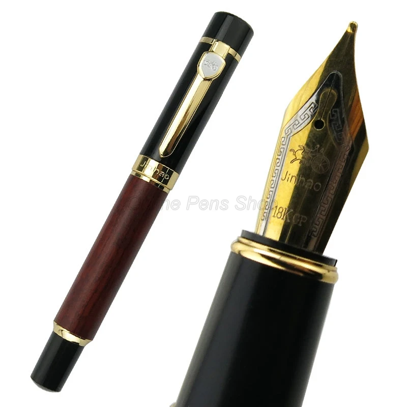 

Jinhao 650 Классическая перьевая ручка со средним наконечником и искусственным стержнем, ручка с чернилами для письма, ручка перьевая большого размера JF004