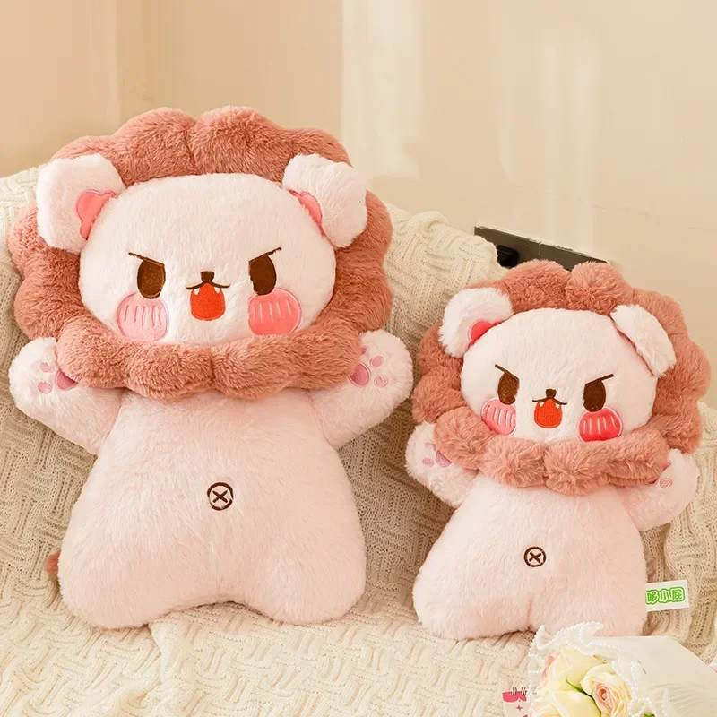 

Kawaii Soft Standing Lion Plush Toy Cute Stuffed Animal Cartoon Dolls Plushie Pillow Sofa Cushion for Kids Girls Xmas Gifts Deco