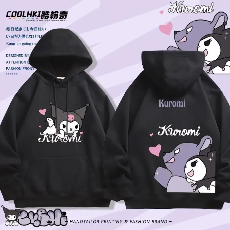 Sanrio Anime Kuromi Hooded Sweater Printing Plus Velvet Casual Fashion Drawstring Protection From Cold Coat Gift
Sanrio Anime Kuromi Hooded Sweater Printing Plus Velvet Casual Fashion Drawstring Protection From Cold Coat Gift