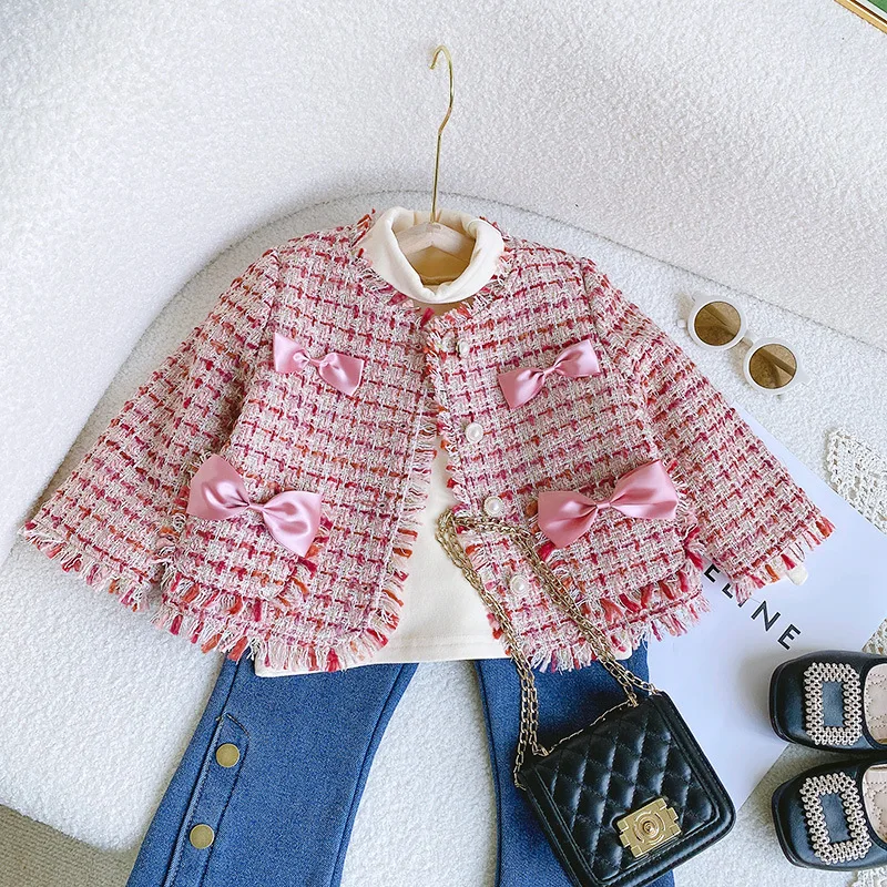 Baby Small Fragrant Coat Sweet Girls Coat infant baby Pink bow Woolen coat Cotton Jackets children's winter coat Snowcoat
Baby Small Fragrant Coat Sweet Girls Coat infant baby Pink bow Woolen coat Cotton Jackets children's winter coat Snowcoat