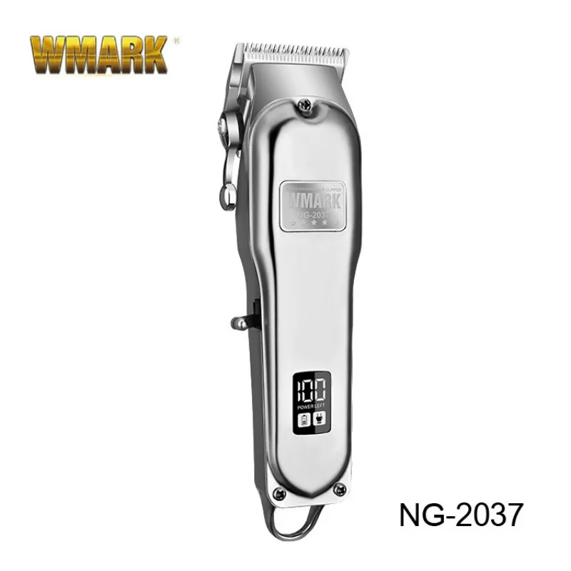 

WMARK All-metal Cordless Hair Clipper NG-2037 Professional Barber Electric Hair Cutting Machine 2500mAh Trimmer For Men