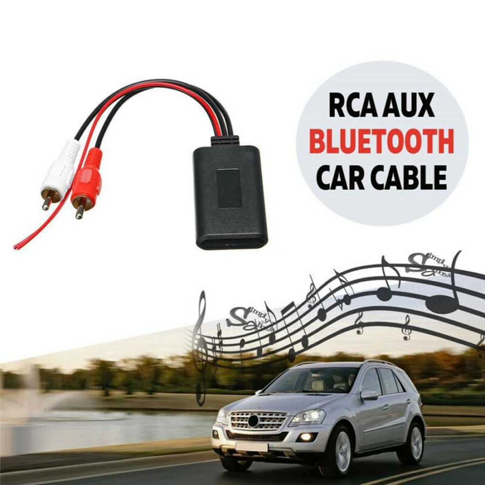 

7 шт. 5-12 в автомобильный беспроводной Bluetooth модуль музыкальный адаптер RCA AUX аудио кабель Универсальный 2RCA интерфейс Bluetooth адаптер