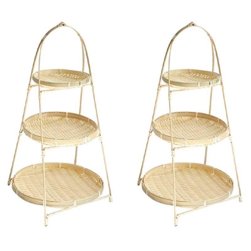 2X Baskets Tier Rack Fruit Bread Food Storage Kitchen Decorate Round Plate Stand Container Storage Rack Three Layers
2X Baskets Tier Rack Fruit Bread Food Storage Kitchen Decorate Round Plate Stand Container Storage Rack Three Layers