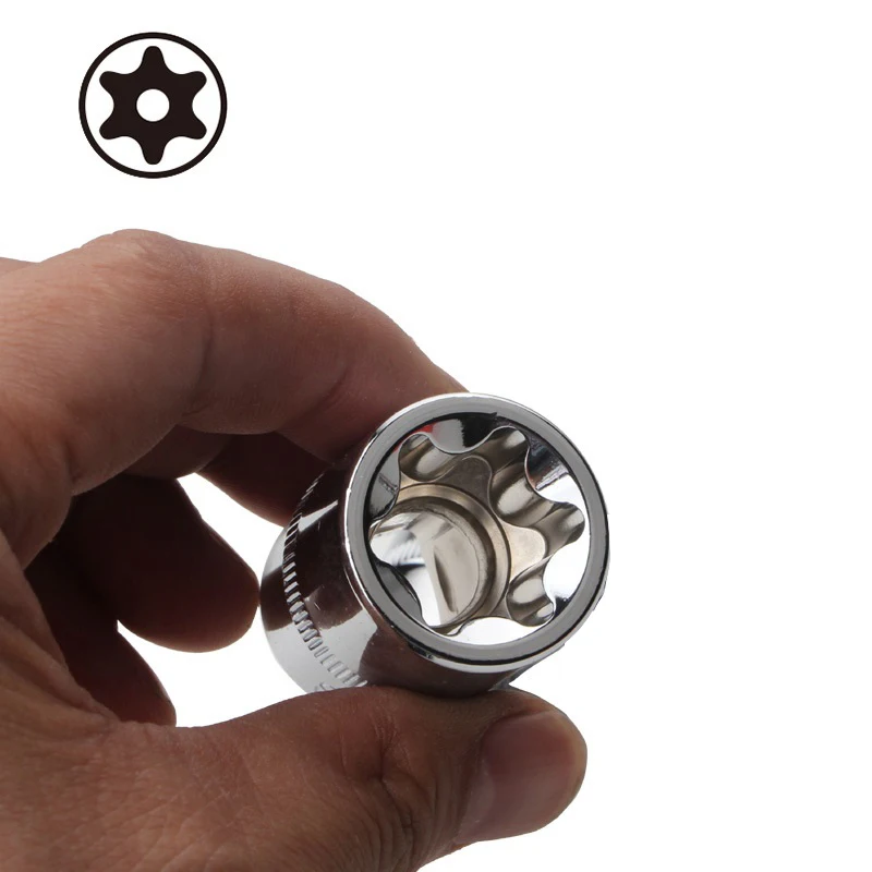 Star Socket Hex Sockets Extension Drive Locks Chrome Vanadium Steel E8-E20 Hex Sockets Type E Hand Repair Tools
Star Socket Hex Sockets Extension Drive Locks Chrome Vanadium Steel E8-E20 Hex Sockets Type E Hand Repair Tools