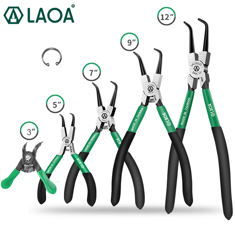 

Набор стопорных зажимов LAOA, 4 шт., высококачественные щипцы для внутренних и внешних стопорных колец
