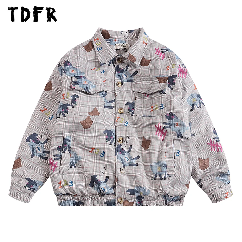 Little Sheep Print Quilted Jacket Mens Retro Plaid Lapel Winter Thick Long Sleeve Zipper Jacket Men Outerwear
Little Sheep Print Quilted Jacket Mens Retro Plaid Lapel Winter Thick Long Sleeve Zipper Jacket Men Outerwear