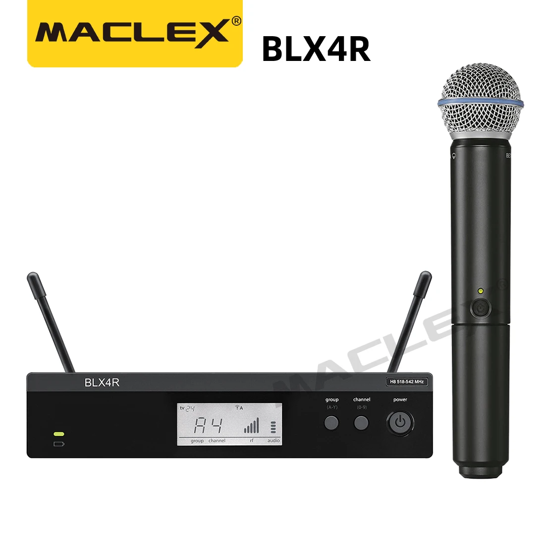 

BLX4R wireless microphone!BLX4 BLX24R Vocal System Optional PG58 S58 BETA58 Handheld For Kar Wireless Microphone Church Speech