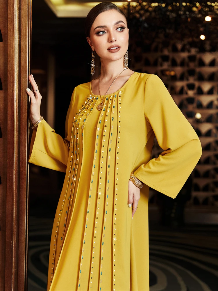Abaya, мусульманский дневной Мусульманский Стиль, длинное платье-хиджаб для женщин, женское платье, мусульманский Caftan Marocain Vestidos Longos
Abaya, мусульманский дневной Мусульманский Стиль, длинное платье-хиджаб для женщин, женское платье, мусульманский Caftan Marocain Vestidos Longos