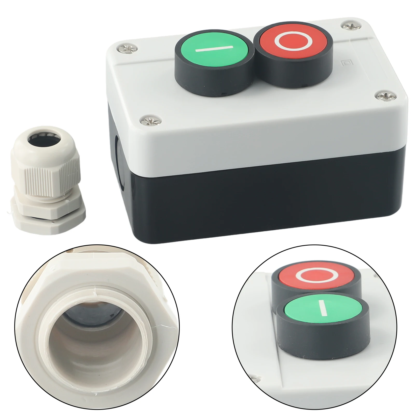 IP55 Control Box with Button Station Switch Suitable for Electromagnetic Starters and Contactors Durable ABS Material
IP55 Control Box with Button Station Switch Suitable for Electromagnetic Starters and Contactors Durable ABS Material