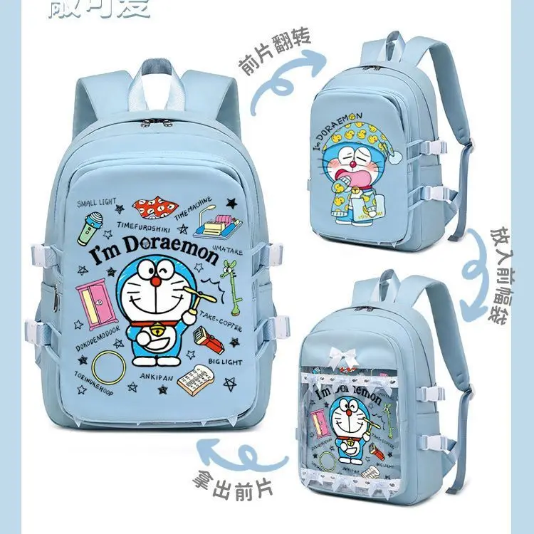

Doraemon Schoolbag Student Large Capacity High Value Blue Fat Man Jingle Cat Backpack Outdoor Bag Beautiful Fashion Accessories