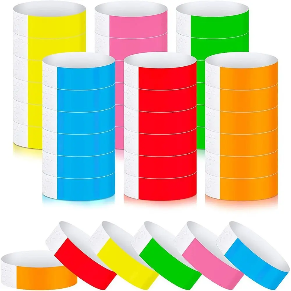 600pcs Lightweight Adhesive Concert Neon Colored Bracelets Armband Paper Wristbands Party Hand Bands
600pcs Lightweight Adhesive Concert Neon Colored Bracelets Armband Paper Wristbands Party Hand Bands