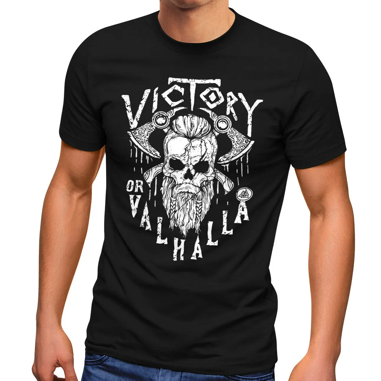 Nordic Vi kings Warrior Skull Axe Printed T Shirt. New 100% Cotton Short Sleeve O-Neck Casual T-shirts Loose Top Size S-3XL
Nordic Vi kings Warrior Skull Axe Printed T Shirt. New 100% Cotton Short Sleeve O-Neck Casual T-shirts Loose Top Size S-3XL