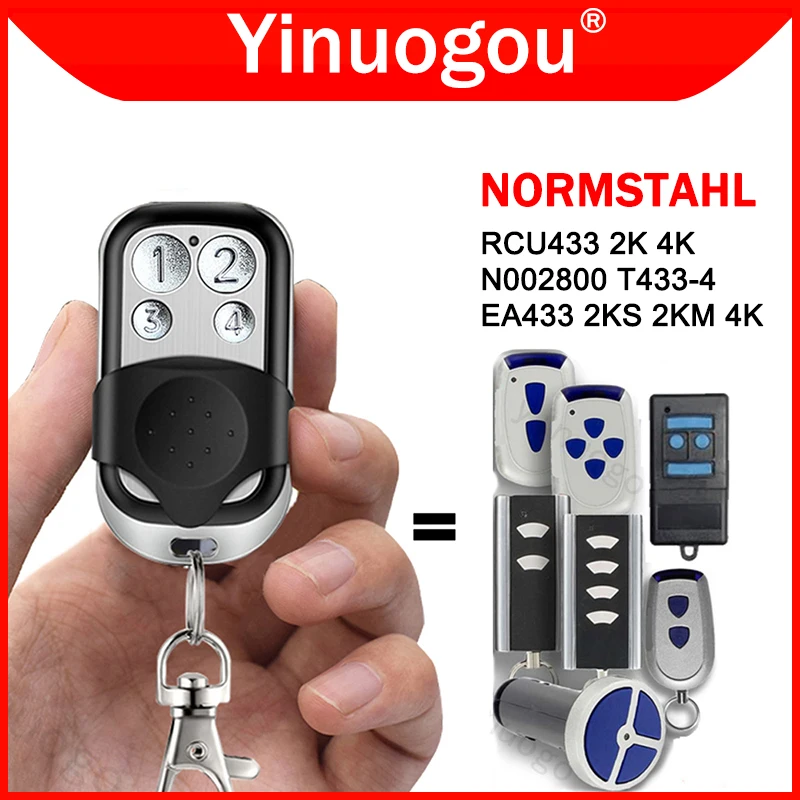 Normstahl / Crawford Standard Steel EA433 2KS 2KM 4K RCU433 2K N002800 T433-4 Garage Door Remote Control 433.92MHz Rolling Code
Normstahl / Crawford Standard Steel EA433 2KS 2KM 4K RCU433 2K N002800 T433-4 Garage Door Remote Control 433.92MHz Rolling Code