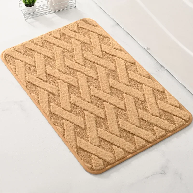 

Absorbent Set Non-slip Fur Soft Floor Bathroom Rugs Piece Inyahome Mat Rabbit for Bath Shower Mats Carpet 1/2 And Tub