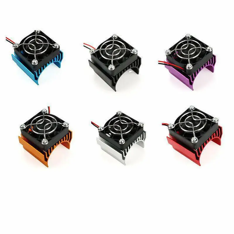 

380/540/550/ Motor Heat Sink Cooler Heat Fin 36mm Diameter Radiator 4010 Dc 5v Cooling Fan For Rc Model Car Hsp Scx10 Trax