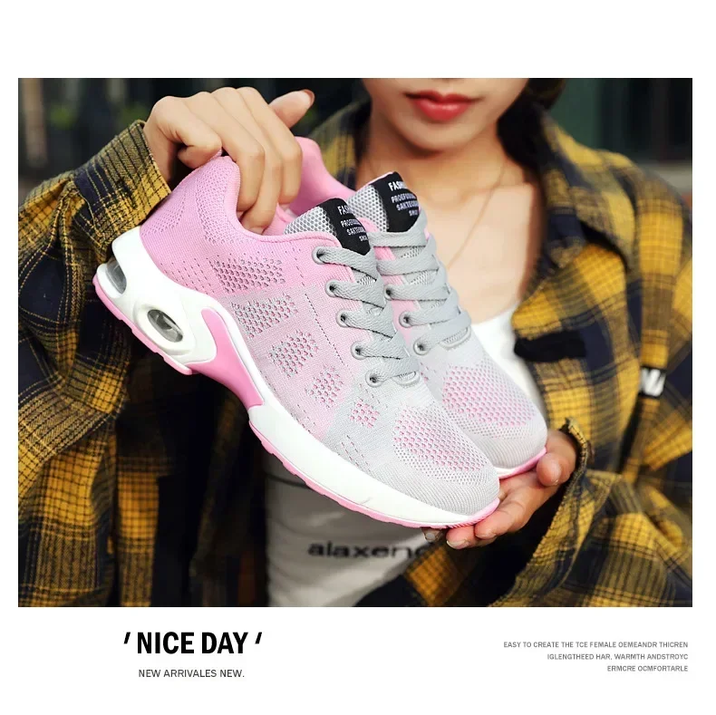Fall New Running Shoes Women's Air Cushion Shoes Soft Bottom Casual Sneakers Fall New Running Shoes Women's Air Cushion Shoes Soft Bottom Casual Sneakers