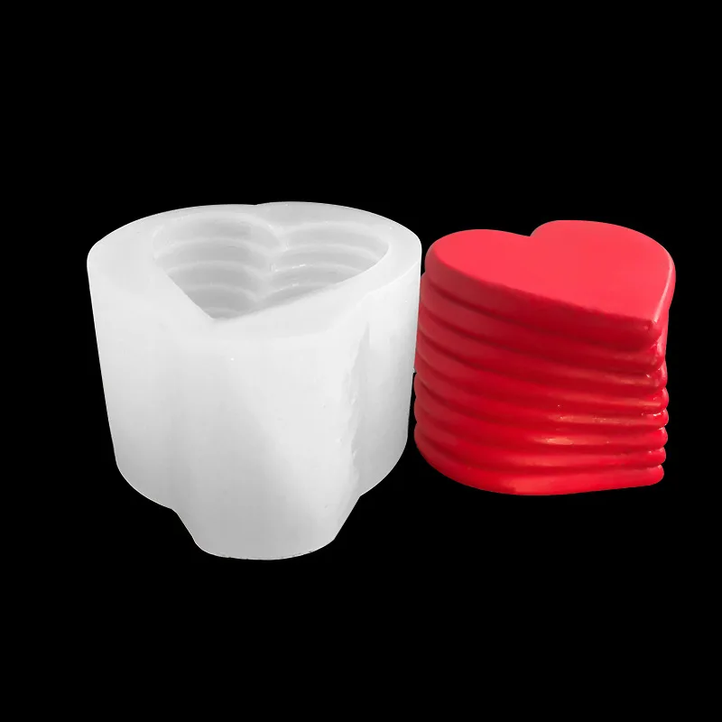 

Силиконовая 3D форма в форме сердца, украшение для шоколадного торта в форме сердца, инструменты для выпечки, изготовление свечей, глина для мыла ручной работы