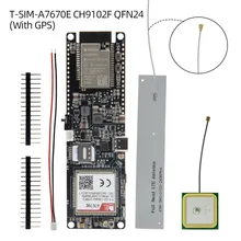 TTGO T-SIM A7670E R2 Wireless Module ESP32 Chip 4G LTE CAT1 MCU32 Development Board Support GSM/GPRS/EDGE For Arduino
TTGO T-SIM A7670E R2 Wireless Module ESP32 Chip 4G LTE CAT1 MCU32 Development Board Support GSM/GPRS/EDGE For Arduino