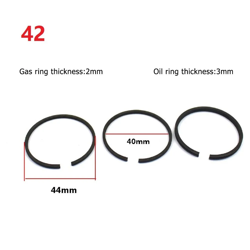 

3PCS Air Compressor Piston Ring Pneumatic Parts For 42/47/48/51/52/65/90/95/100mm Cylinder Piston Rings Set For Air Compressor