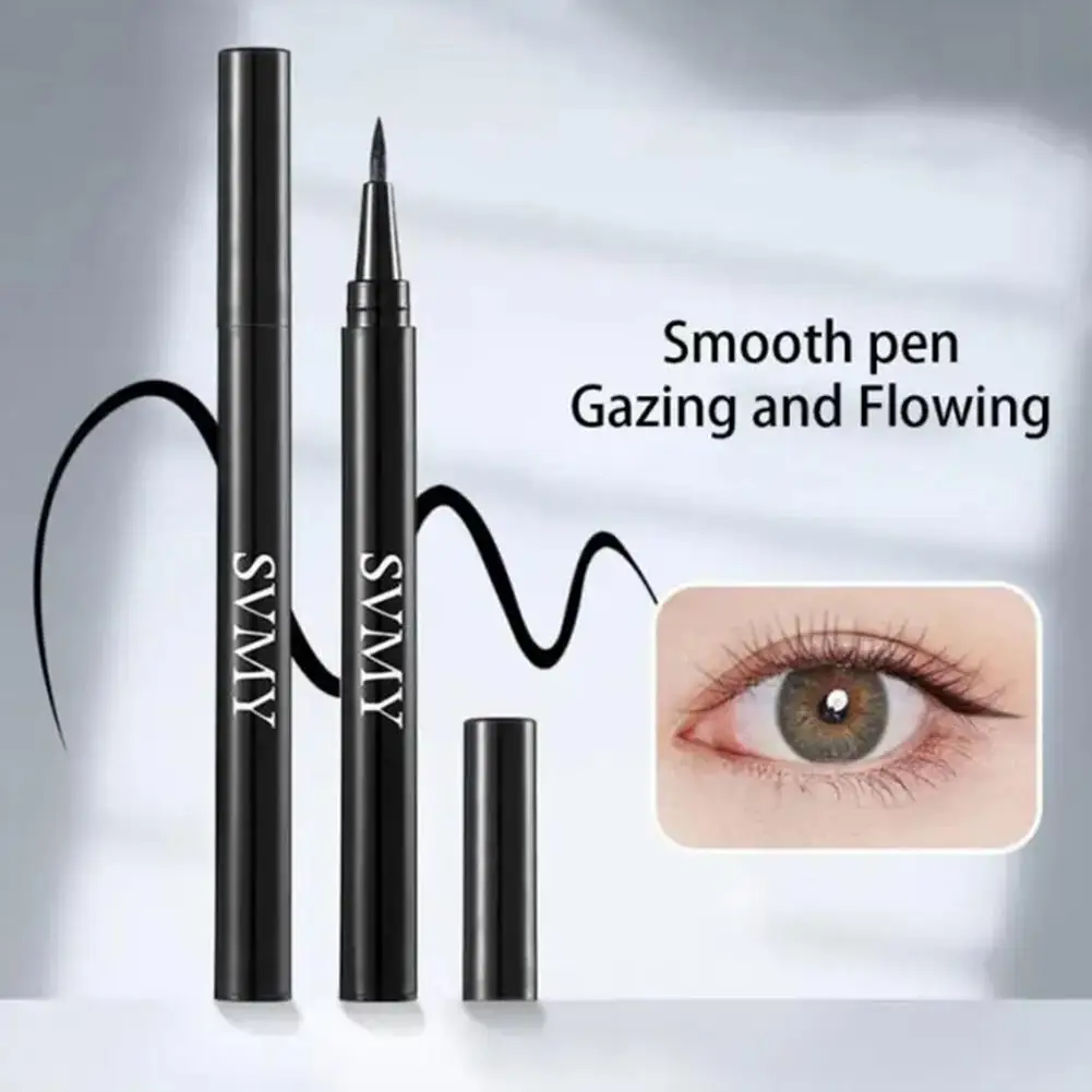 

Black Liquid Eyeliner Waterproof Long Lasting Eye Liner Pencil Quick Drying Not Bloom Natural Eyeliner Liquid Pen Cosmetic Tools