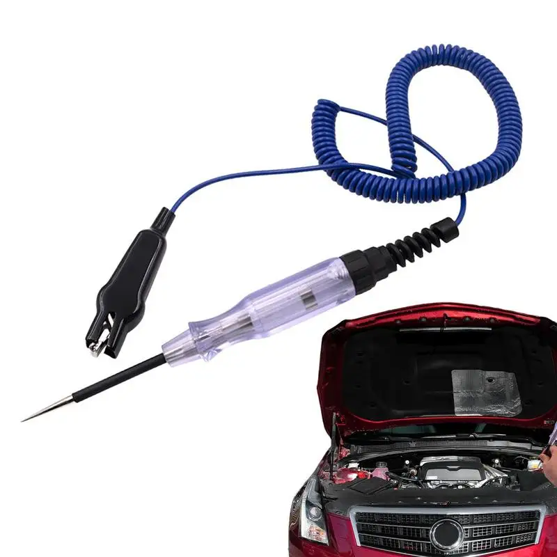 

Circuit Tester Auto Car 6-24V Voltage Pen With Extended Wire Electricity And Heat Resistant Tester For Voltage For Turn Signal