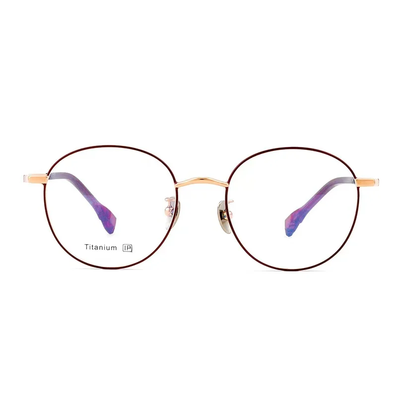 49mm Ultra Light Retro Round Pure Titanium Glasses Frame Men Wide-Side Myopia Optical Eyeglasses Frame Women 5508
49mm Ultra Light Retro Round Pure Titanium Glasses Frame Men Wide-Side Myopia Optical Eyeglasses Frame Women 5508
