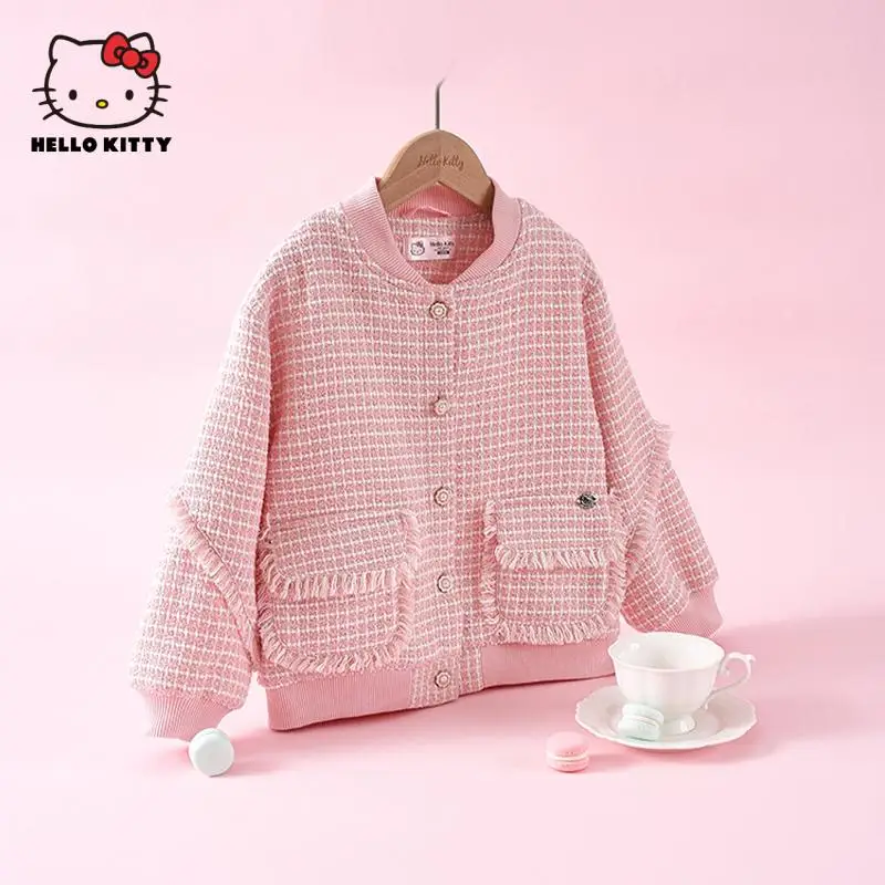 2023 Hello Kitty Kid Girls Long-Sleeved Cardigan Children's Tops Sanrio Cartoon Print Spring Autumn Sweater Kids Outerwear
2023 Hello Kitty Kid Girls Long-Sleeved Cardigan Children's Tops Sanrio Cartoon Print Spring Autumn Sweater Kids Outerwear