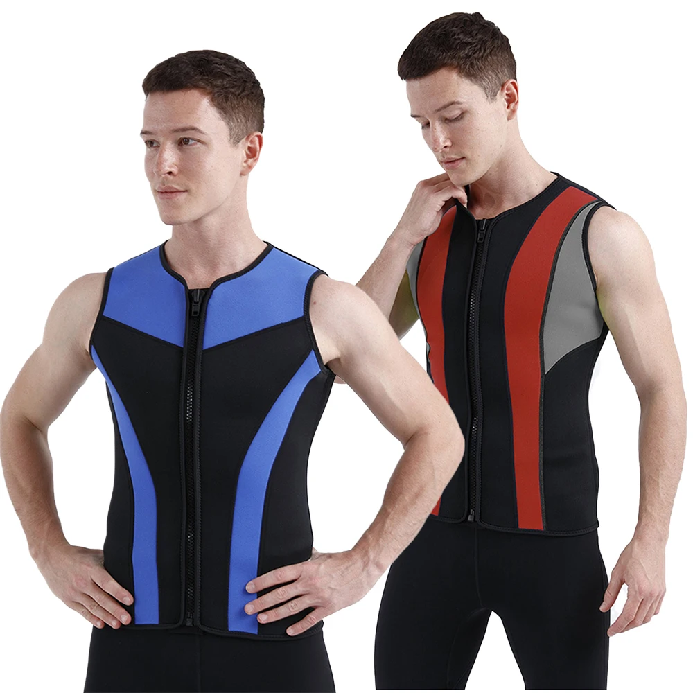 3MM Neoprene Men's Diving Suit Vest Split Swimming Sunscreen Thermal Jacket Water Sports Surfing Front Zipper Sleeveless Vest
3MM Neoprene Men's Diving Suit Vest Split Swimming Sunscreen Thermal Jacket Water Sports Surfing Front Zipper Sleeveless Vest