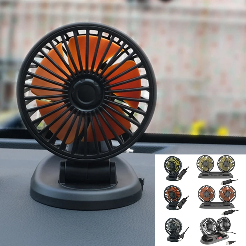 

Car Fan, Car Air Vent Clip Fan Rechargerable Battery Powered Fan Air Circulation Fan with High , 2 Speeds F19A