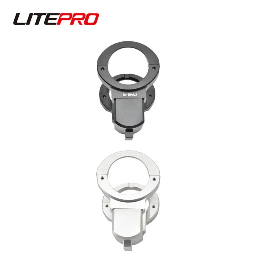 

Litepro Folding Bicycle Pig Nose Adapter Front Shelf Carrier Pannier Mounting Block Bracket 41mm /51mm For Birdy 2 3 Bike