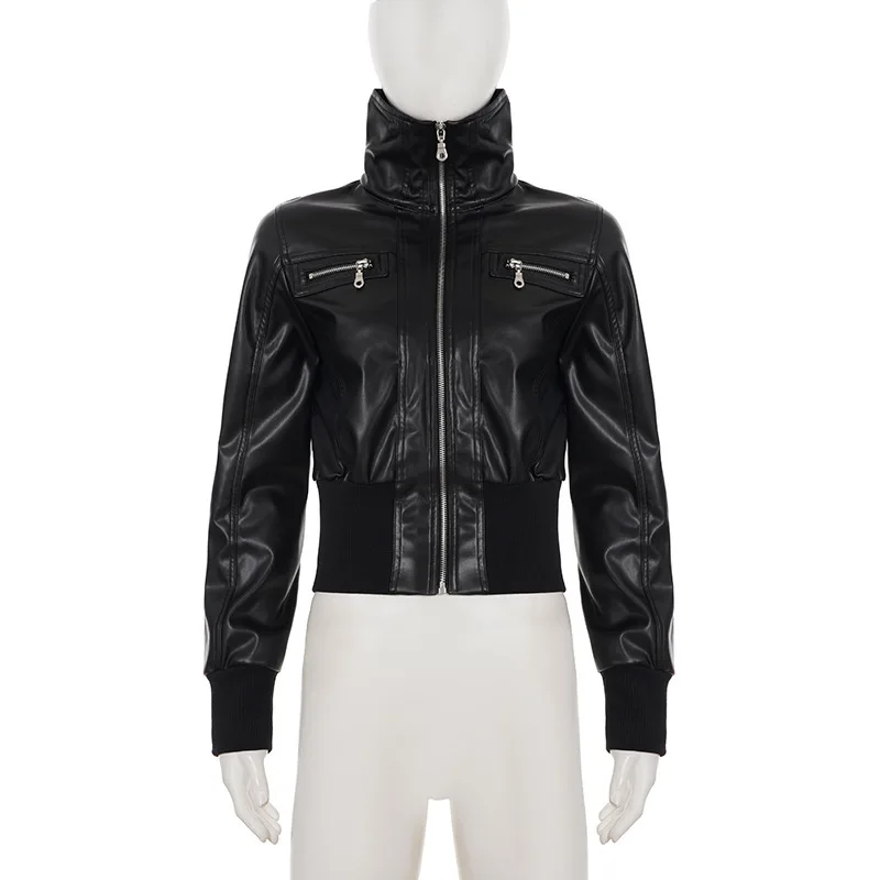 AltGoth Amercian Vintage Pu Leather Jacket Women Streetwear Harajuku Grunge Emo Alternative Grunge Zipper Casual Coats Female 44 S06734757f576472a958512675d23f965B