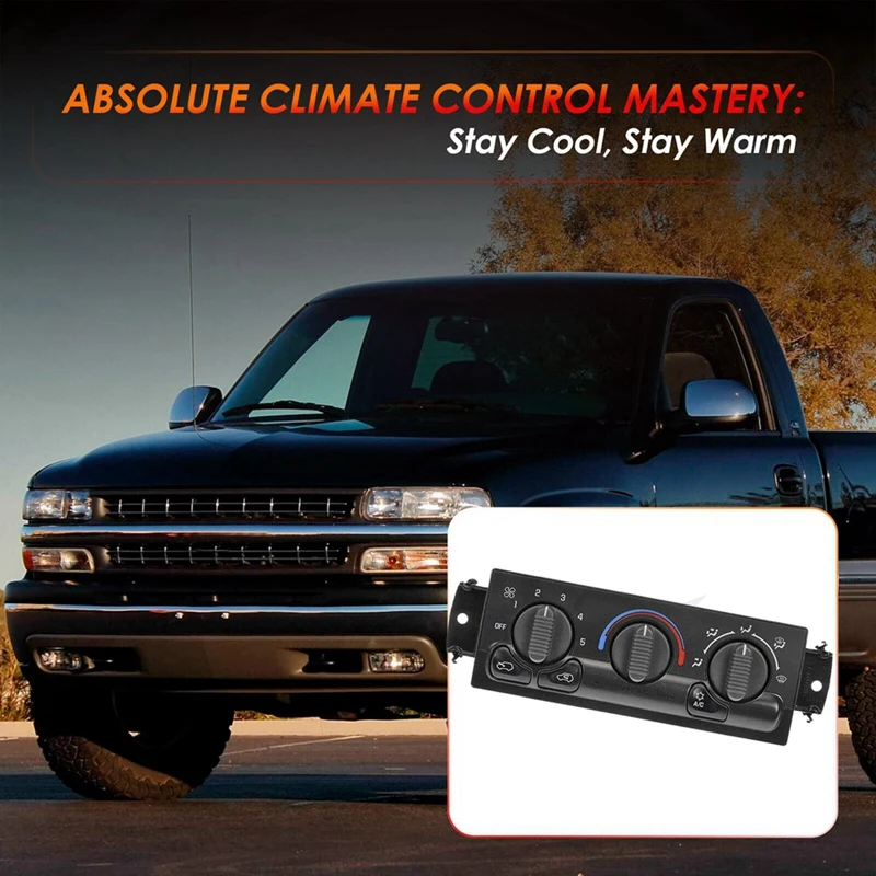 

599-26615054697 Air Conditioning HVAC Climate Control Module For Chevy Silverado GMC Sierra 1500/2500 HD 99-02 9361355